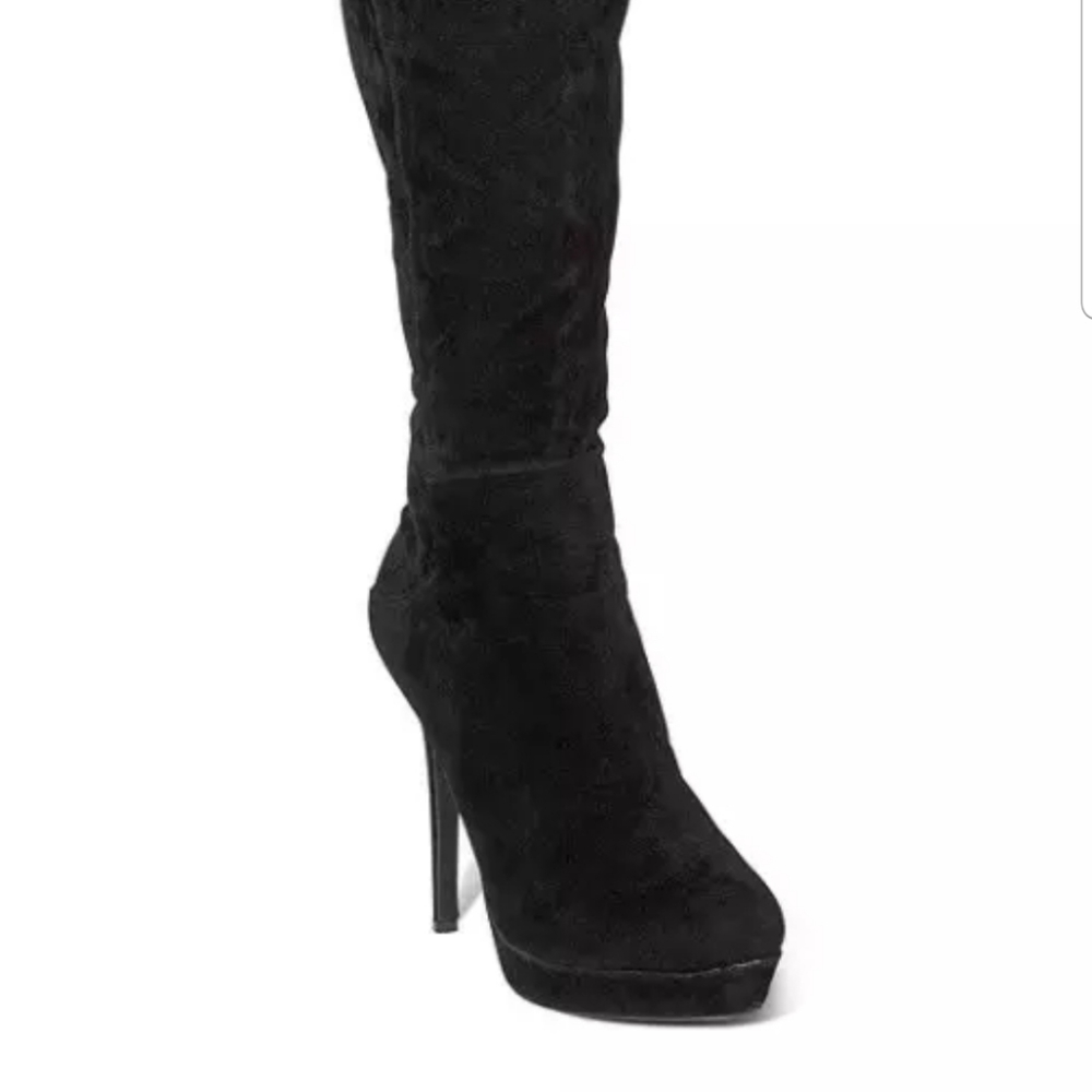 ๐ฆNEW ITEMโผ SEXY SUEDE TIE BACK BOOT W/BOX - Picture 3 of 6